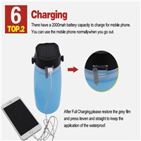 silicone folding and compress/USB charge/lighting/solar energy portable cups in outdoor