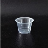 1 oz translucent PP Souffle Cup / Portion Cup /Sauce cup with PET lid - 5000 / Case