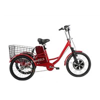 350W Electric Tricycle for Cargo with Big Basket (TC-017)
