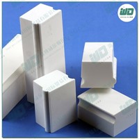 Alumina white brick and refractory materials