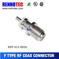 straight F connector female cable F jack connector, automotive electrical connector types
