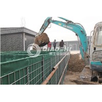 QiaoShi galfan steel military barrier  sandbag wall