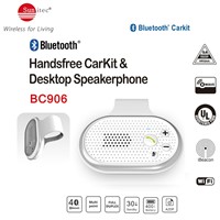 Universal Bluetooth Hands-Free Wireless Talking &amp;amp; Music Streaming In-Car Speakerphone