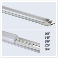 LED T8 Tube fluorescent lamp daylight lamp half aluminum &amp;amp; half plastic 10W14W18W22W36W