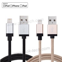 Colorful flat noodles micro usb data charging cable for I phone 6 in mobile phone cables