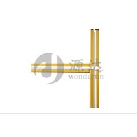 Hot sale China factory Plain/ flat Ceiling t grid / tee bars/t bar for ceiling with alloy end