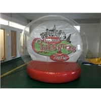 giant human inflatable snow globe