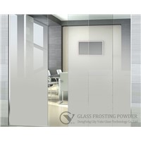 Gradual change effect glass frosting powder