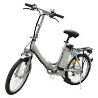 Aluminium Alloy Folding Lady Lithium Battery Electric Bike with Shimano 7 Speed (TDN-003)