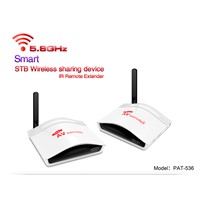 PAKITE 5.8ghz Wireless AV Sender Transmitter connected between tv and set top box PAT-536