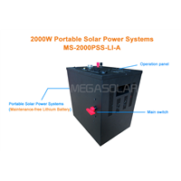 easy handle 2kw portable solar energy generator system for home