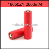 new products 2016  18650 3.7V 2600mAh Li-ion Battery Cell 18650zy  for e-cig mod