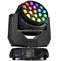 zoom beam 19x15w RGBW 4 in 1 moving head with Osram LED bee eyes