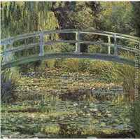 The Waterlily Pond by Claude Oscar Monet Oil Painting Reproduction on Canvas