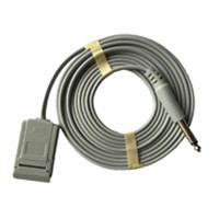 Reusable Cable (Lead wire) for ESU Grounding Pad (MA2000WL-HFG) , HIFI Plug,ISO13485 Certificate