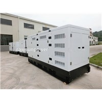 750KVA water cooled low noise diesel generators with AC alternator