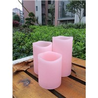 home decor , holiday use, attractive pink distressed led candle