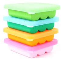 food grade ice brick mould 9 cavities silicone Ice Cube Tray with cover