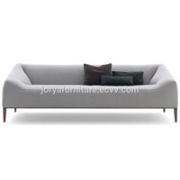 Modern High Quality Fabric Two-Seat Sofa Leisure Sofa Real Leather Sofa Office Sofa