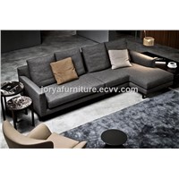 Modern L Shaped Sofa High Quality Fabric Leisure Sofa Three-Seat Sofa Couch Sofa Corner Sofa