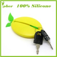100% Silicone Car Key Bag Case Silicone Keychain