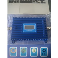 20dBm Display Single Wide Band Mobile Phone Repeater, EGSM/GSM/DCS/3G Cell Phone Booster Supplier