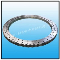 Single row four point contact ball slewing bearing with external gear for slewing conveyer
