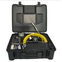 50M Waterproof Water Drain Pipe Inspection Camera With Meter Counter And Locator&amp;amp;Sonde