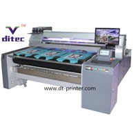 Direct digital textile belt printer for different fabrics