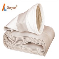 High Temperature Non Alkali Fiberglass Dust Filter Bag with Expanded PTFE for Cement Plant