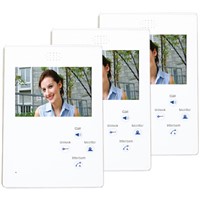 4.3'' wired color touch monitor video intercom system for buildings