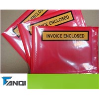 Self-adhesive packing list/invoice enclosed envelope