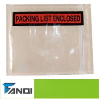 panel print clear PP packing list enclosed document pouch