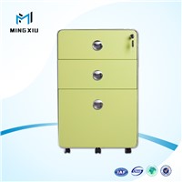 China mingxiu 3 drawer metal file cabinet / 3 drawer mobile pedestal cabinet