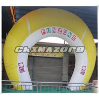 Beautiful Rainbow Shaped Customized Inflatable Arch for events