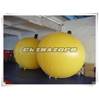 High emulational apricot shaped helium balloon inflatable balloon for sale