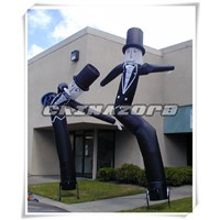 Inflatable Sky Dancer Air Man Getleman With Vivid Apperance