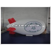 Inflatable airship helium balloon with quality silk printings for advertising