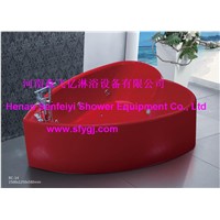 Acrylic heart-shaped massage bathtub SFY-RC-14