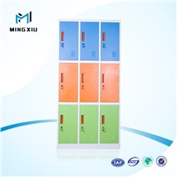 Luoyang high quality powder coated steel storage lockers / 9 doors metal cabinet