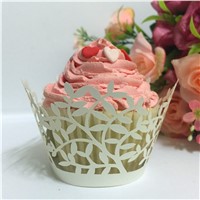 Cupcake Laser Cut Clouds Design Cake Paper Wrapper Muffin Wrap Surround Edge Birthday Party Decor