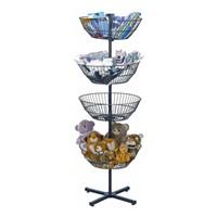 Four Basket Spinner With Wire Baskets