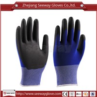 SeeWay 811 18 gauge Cleanroom PU coated Gloves esd antistatic