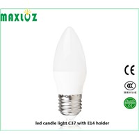 led indoor bulbs  plastic plus aluminum 3w candle light