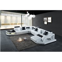 Large Unique Leather Sectional Corner Sofa