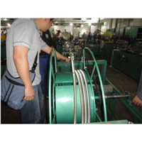 Stainless steel corrugated hose making machine