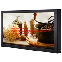 (8-55'')22 inch low power consumption high contrast anti-jam anti-shock saw touch monitor