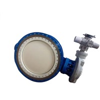 Electric metal seated butterfly valve