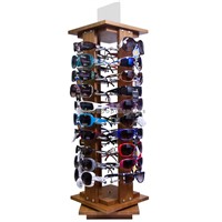 Rotating Wooden Floor Eyewear Display for Ryban Sunglass