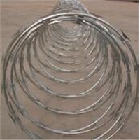 Galvanized Concertina Razor Barbed Wire Cross Type BTO-22 with 980mm Outer Diameter